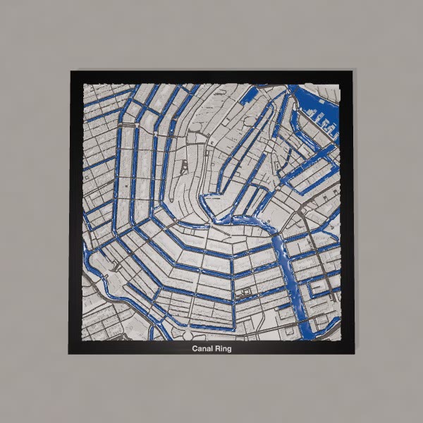 Canal Ring 3D City print