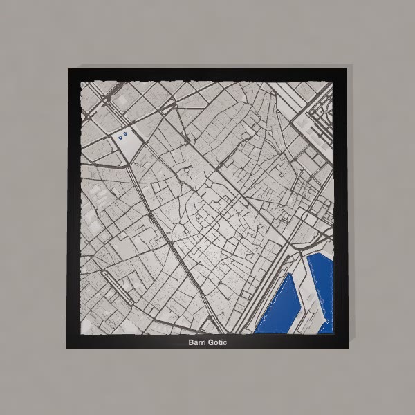 Barri Gòtic 3D City print