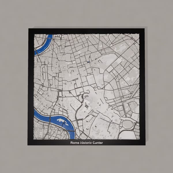 Rome Historic Center 3D City print