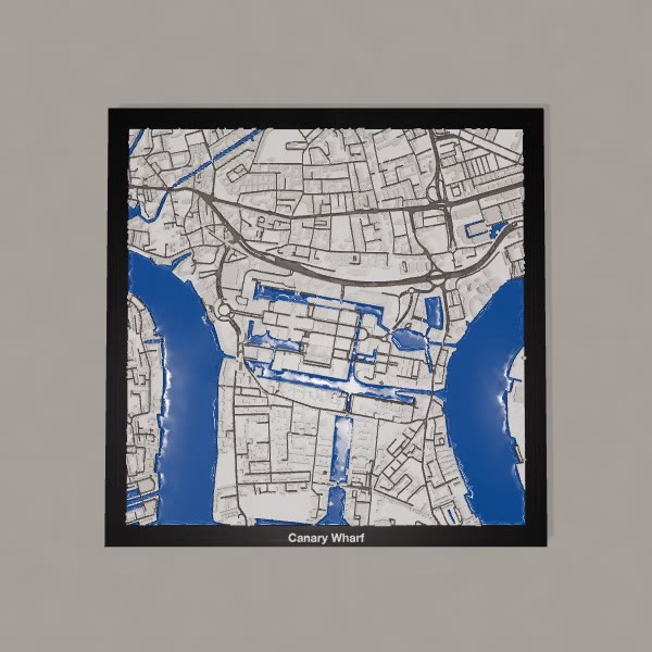 Canary Wharf 3D City print