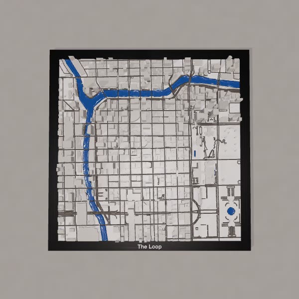 The Loop 3D City print