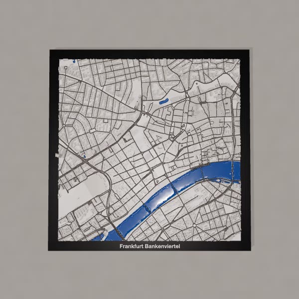 Frankfurt Bankenviertel 3D City print