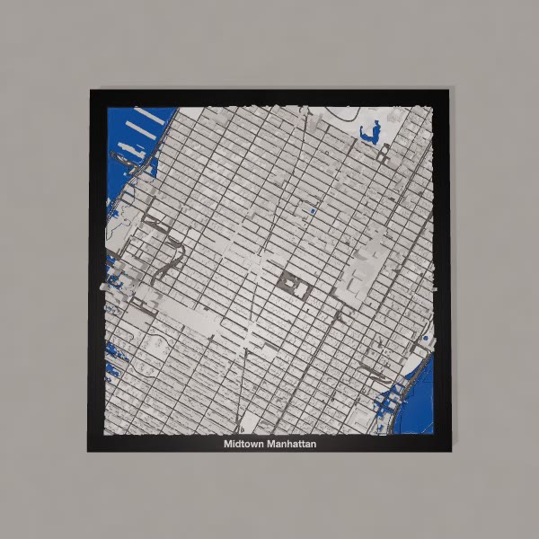 Midtown Manhattan 3D City print