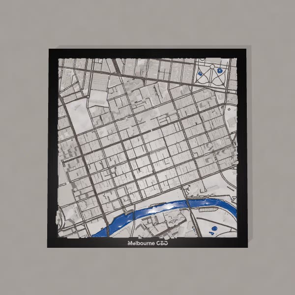 Melbourne CBD 3D City print
