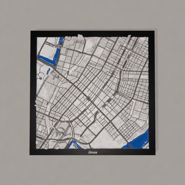 Ginza 3D City print
