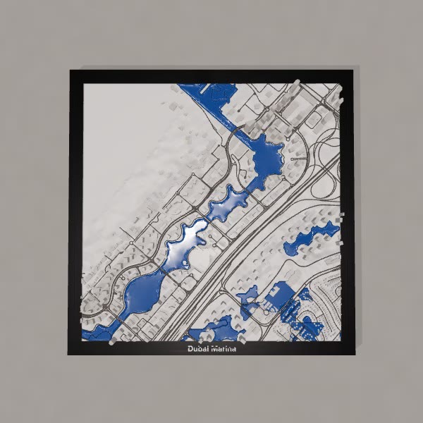 Dubai Marina 3D City print