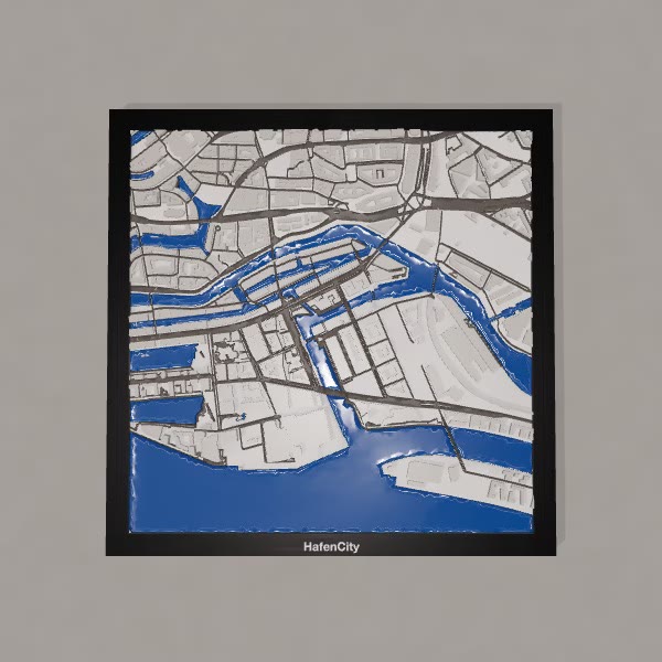 HafenCity 3D City print