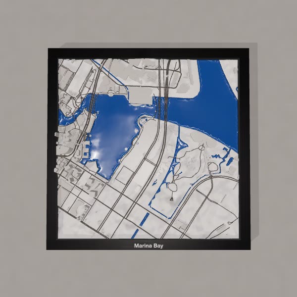Marina Bay 3D City print