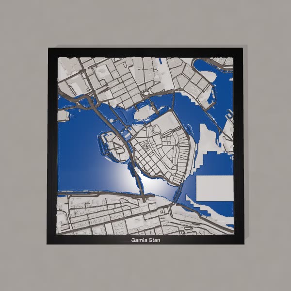 Gamla Stan 3D City print